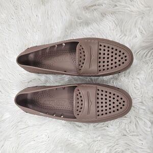 Floafers Women's Size 10 Brown Rubber Loafers Waterproof Shoes